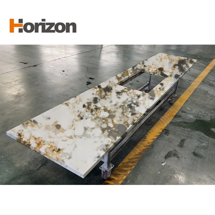 Quartz Jade For Restaurant Counter Hygienic Food Prep Surface